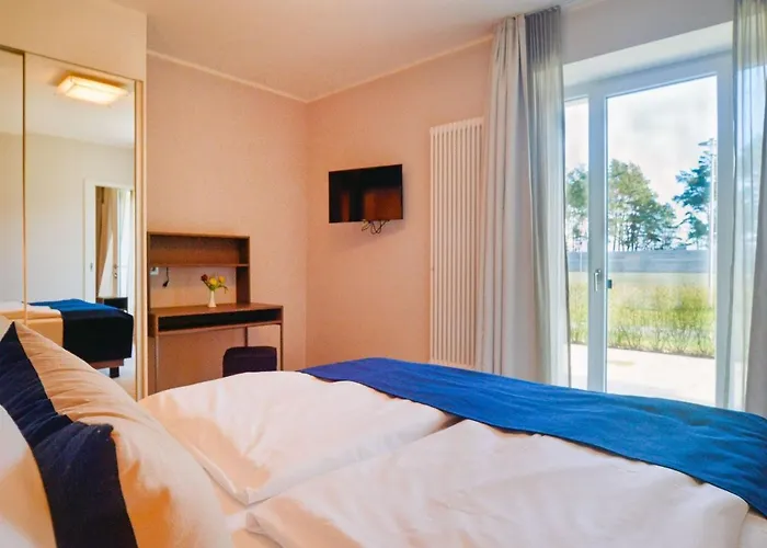 Dünenresidenz Prora - Appartement mit Meerblick und 1 Schlafzimmer und Terrasse NP704